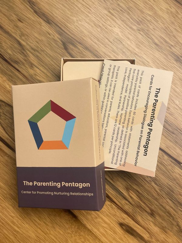 card set ‘The Parenting Pentagon Cards to Encourage Dialogue about Parental Behavior’